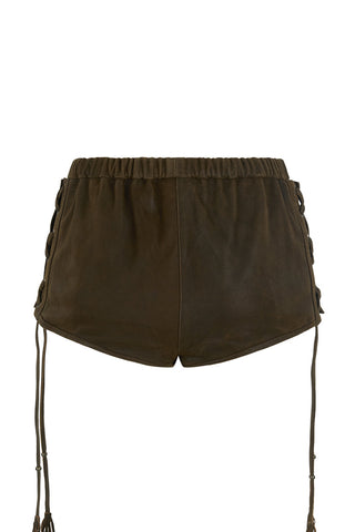 Fontaine Leather Mini Short
