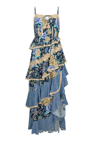 Full Bloom Ruffle Soirée Dress